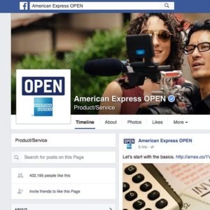 American Express Facebook page